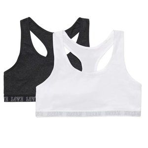 Girls SO Racerback Sports Bras 2-Pack XL NWT